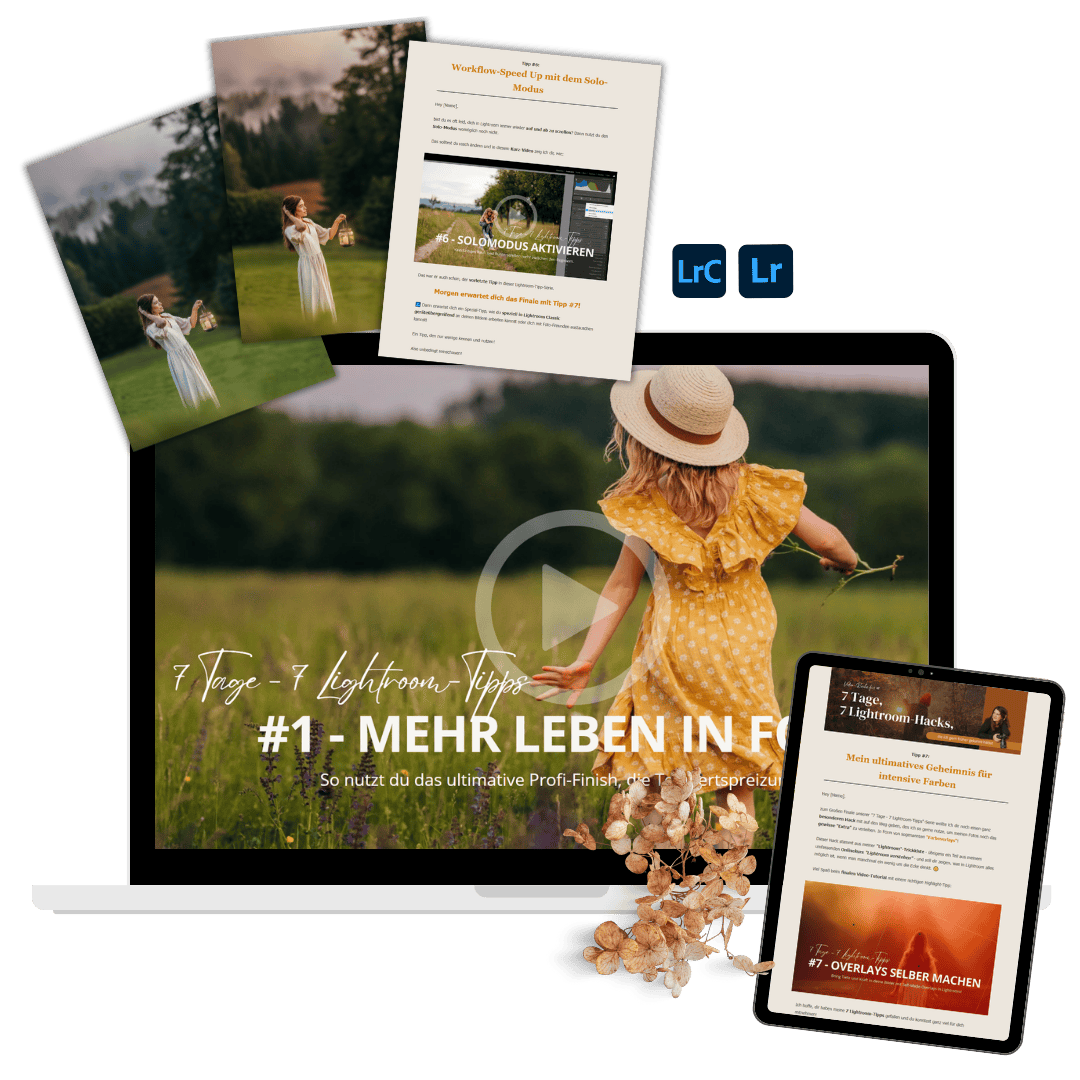 Ausschnitte in Bildern und Texten aus der "7 Tage, 7 Tipp"-Serie für Fotografinnen